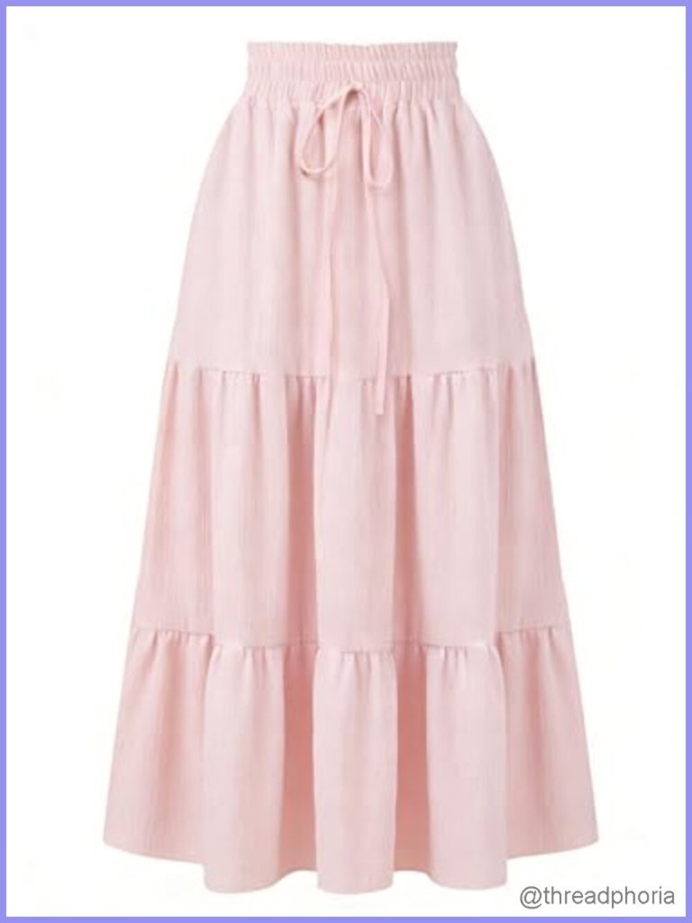 Boho Ruffle Hem Maxi Skirt with Pockets Flowy Summer